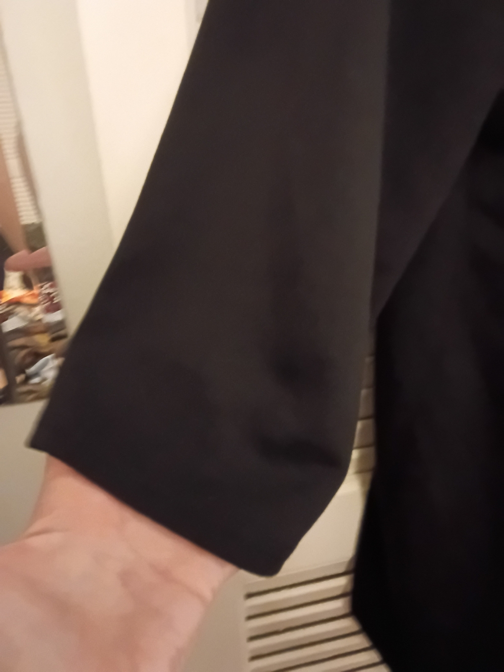 Calvin Klein Black Draped Waterfall Robe - Picture 4 of 7